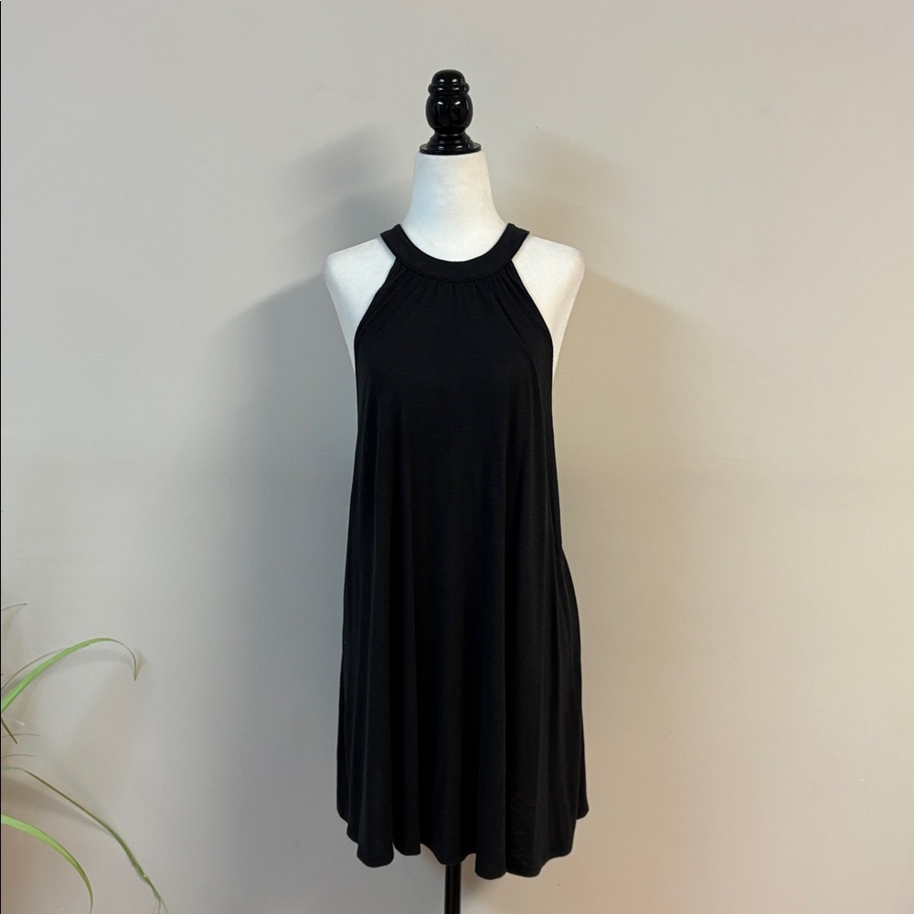 Holster Black Sleeveless Halter cover-up size S